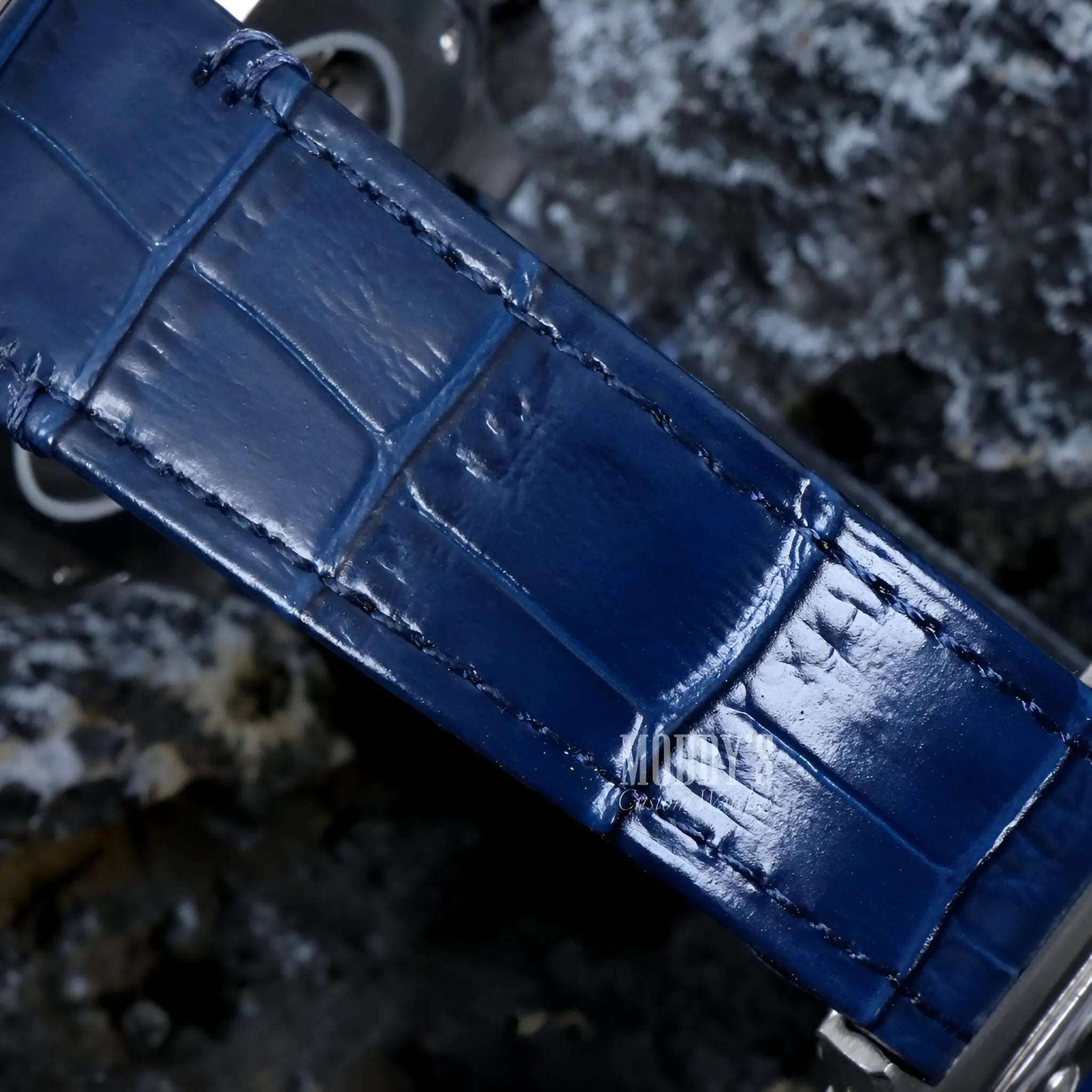 Santeiko | White Blue Leather